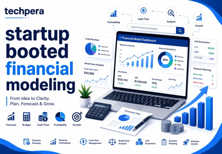 startup booted financial modeling